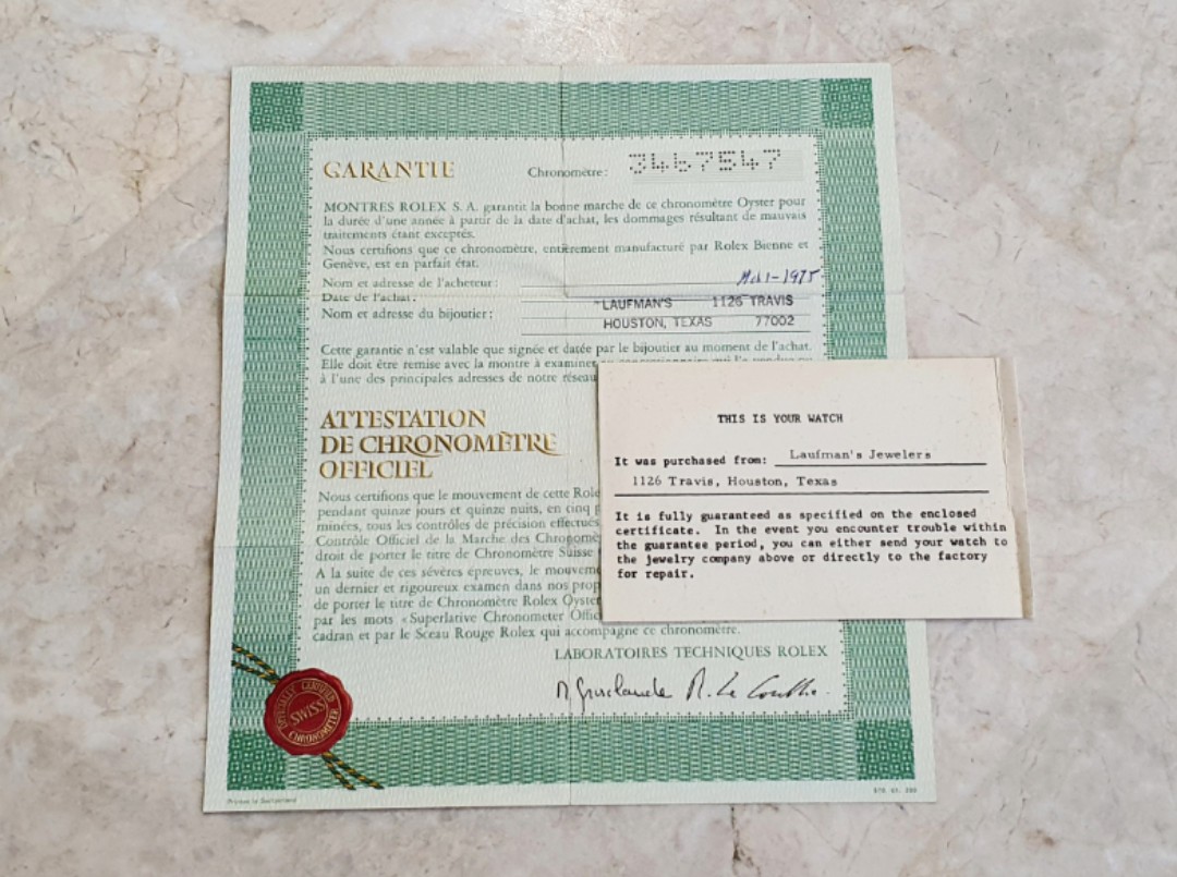 Rolex paper hotsell