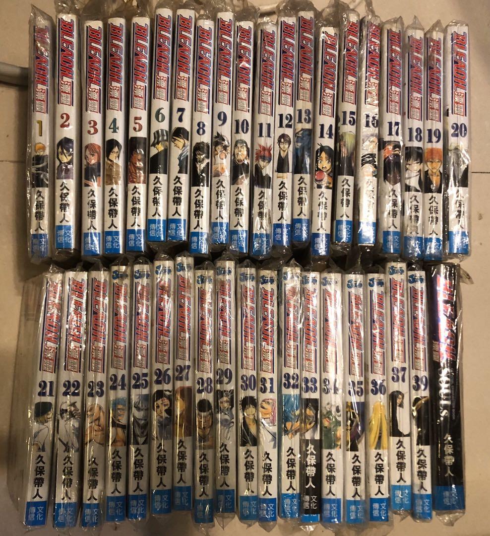 漫畫bleach 死神1 41集 人物設定集文代傳信 興趣及遊戲 書本 文具 漫畫 Carousell
