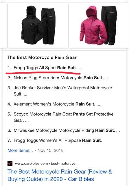 Frogg toggs motorcycle rain gear on sale