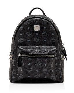 Authentic Black MCM Backpack