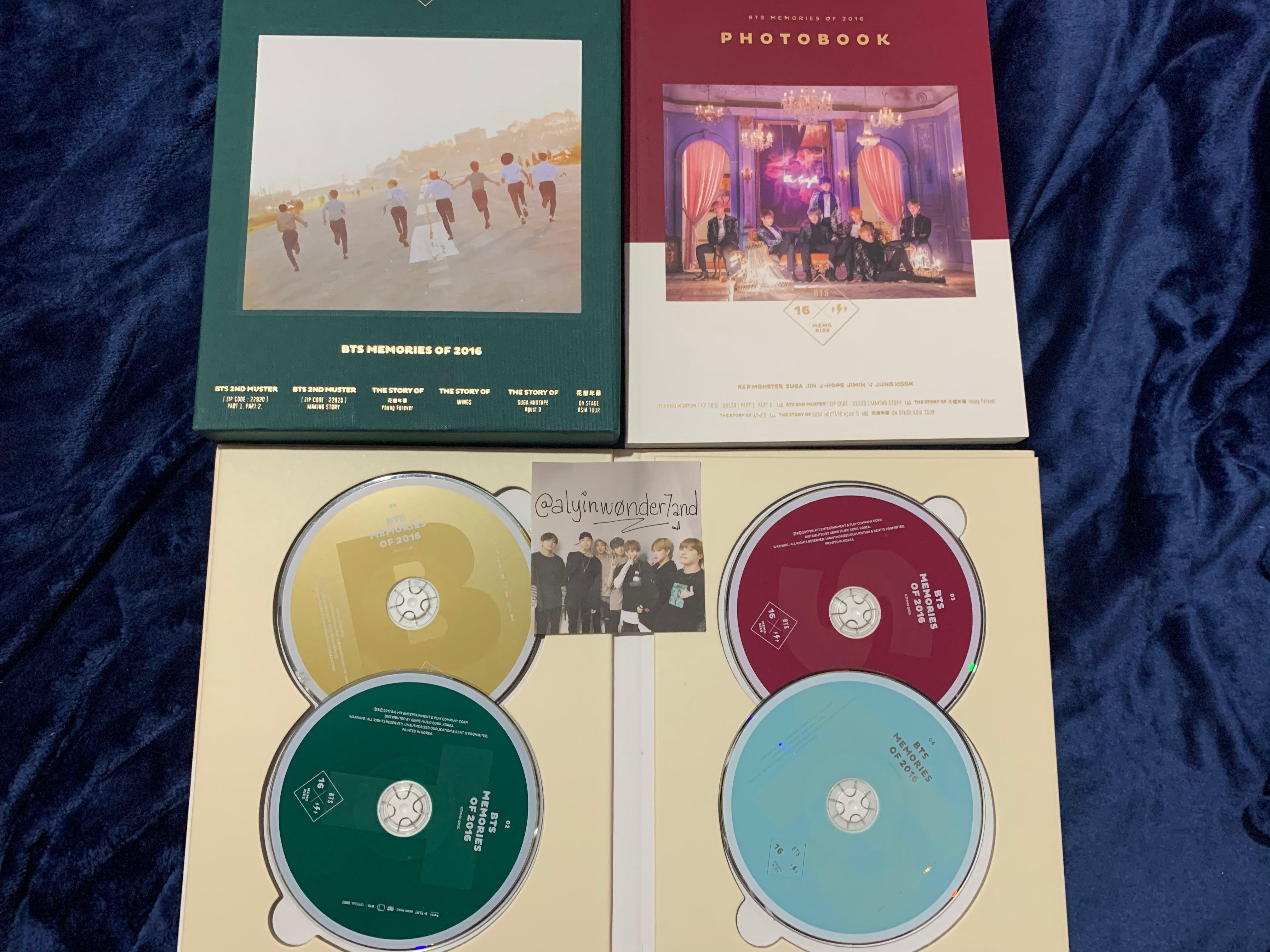 Bts Memories Of 16 No Pc K Wave On Carousell