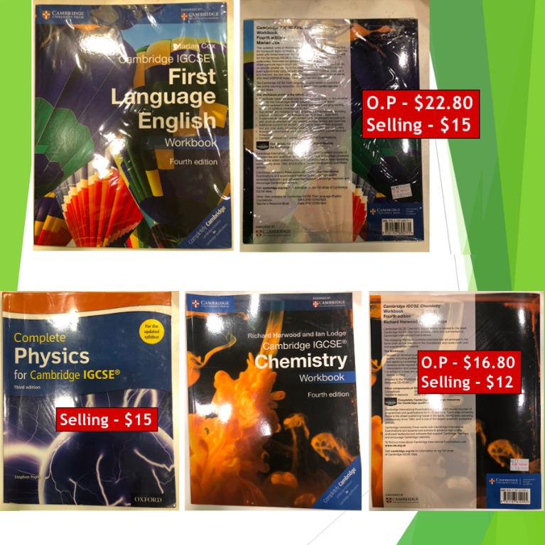 Cambridge Igcse Text Books Eng Math Physics Chem Hobbies Toys Books Magazines Assessment Books On Carousell