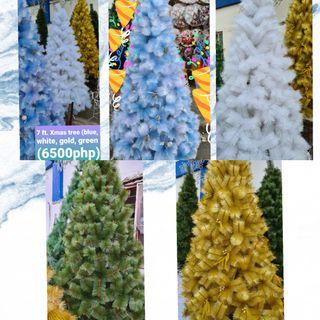 Christmas tree 7ft/5ft. 4 colors