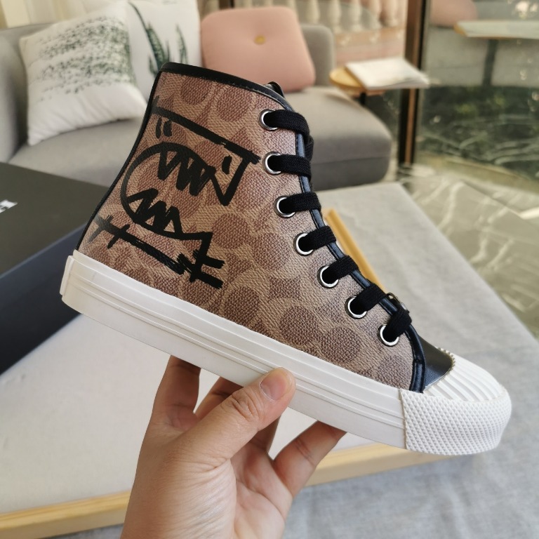 Coach high top sneakers discount