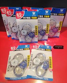 Correction Tape 60m x 5mm 2 per pack