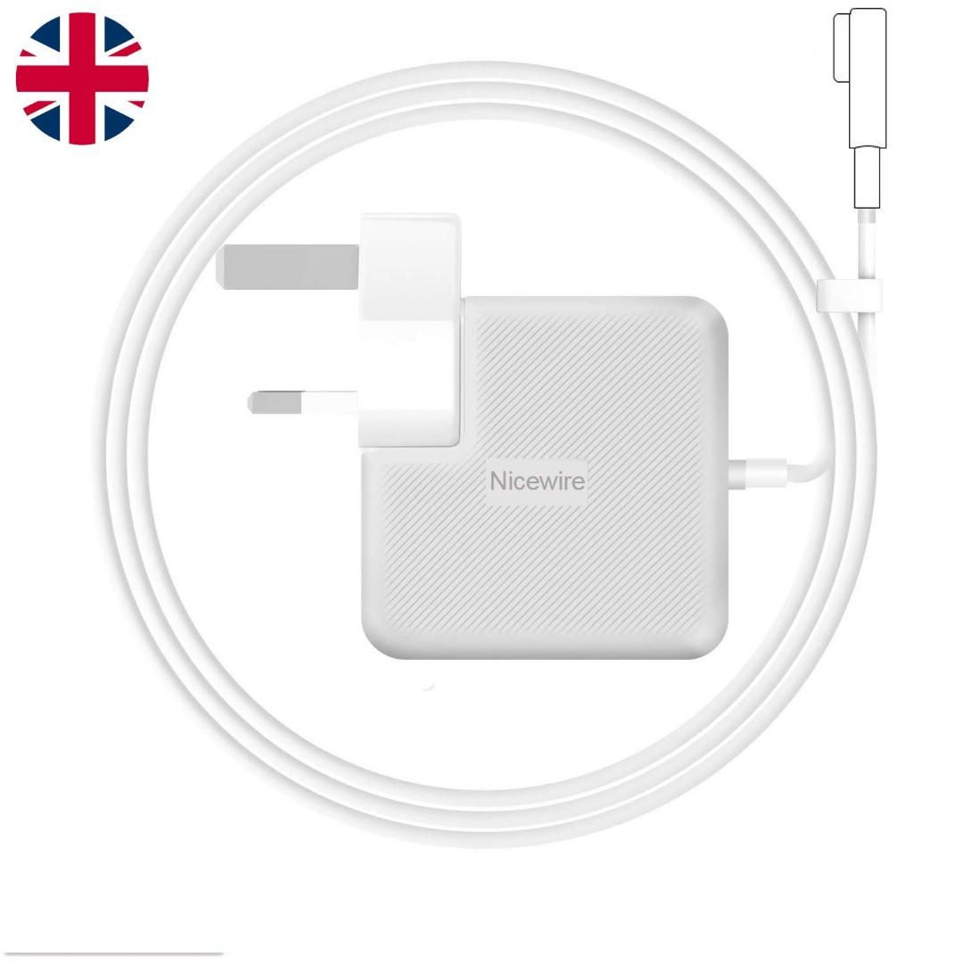 D Nicewire Compatible With Macbook Pro Charger 85w Magsafe L Tip Power Adapter Replacement Macbook Air
