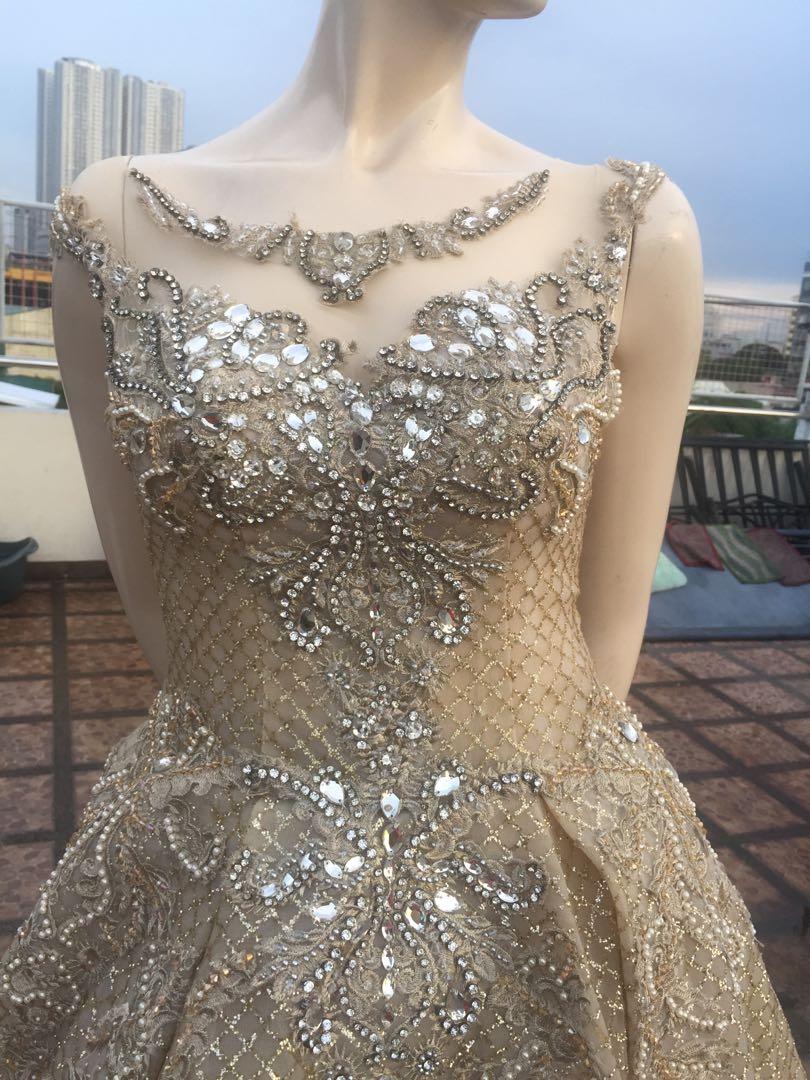 Debut gown or wedding beige color