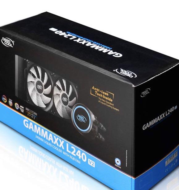 DEEPCOOL Gammaxx L240 V2, AIO CPU Water Cooler, AntiLeak Technology