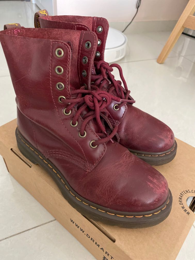 dr martens cherry boots
