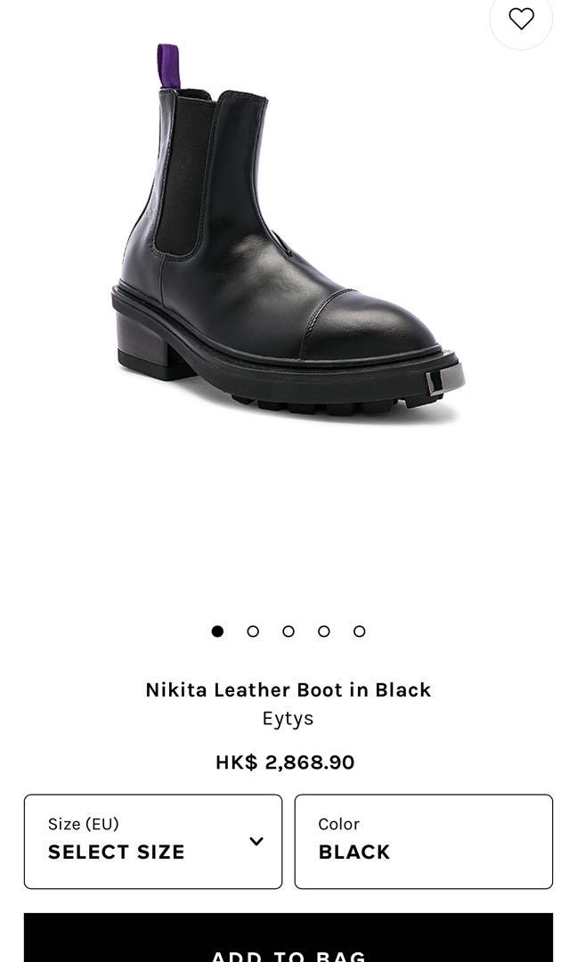 Eytys Nikita Leather Boots, 女裝, 鞋, 靴- Carousell
