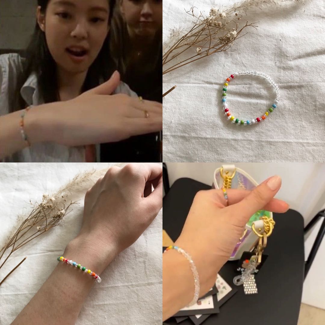 Jual Gelang Blackpink Jisoo, Beads Bracelet Kpop | Shopee Indonesia