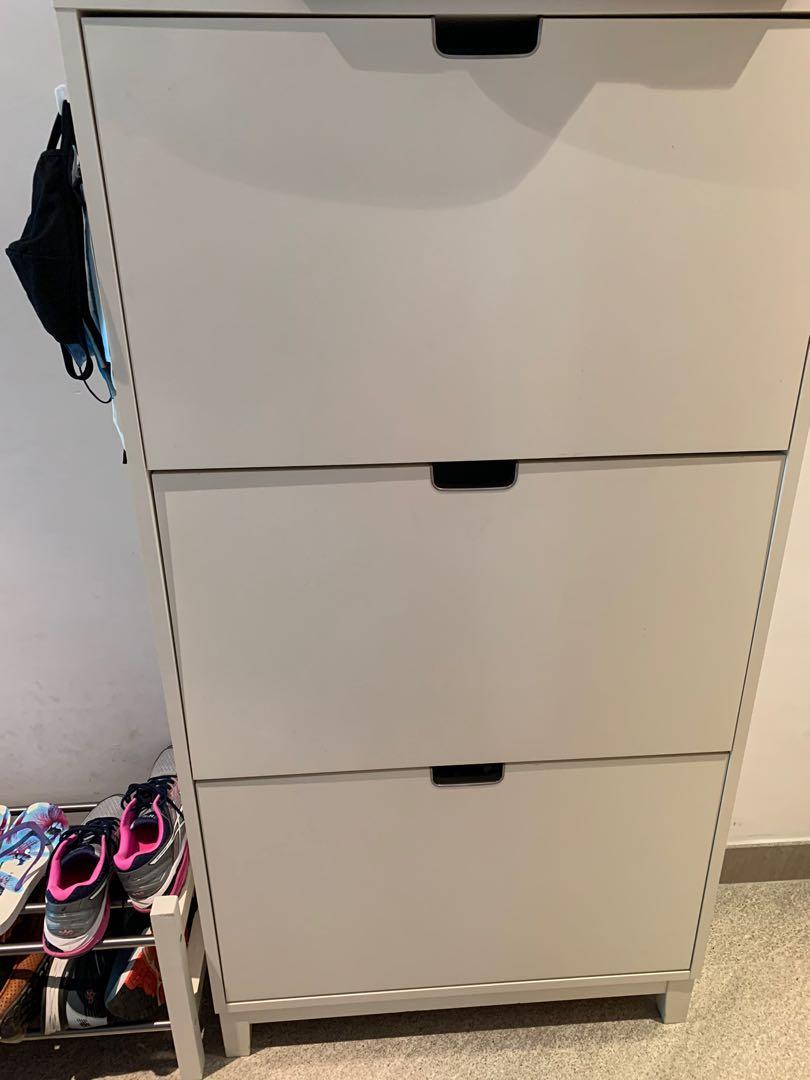 IKEA Stall 3 drawer Shoe Cabinet Furniture Home Living Furniture Shelves Cabinets Racks on Carousell