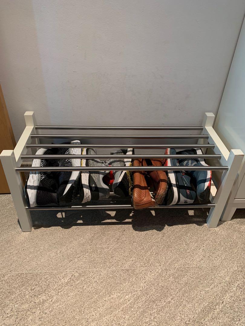 IKEA TJUSIG Shoe Rack, Furniture & Home Living, Furniture, Shelves