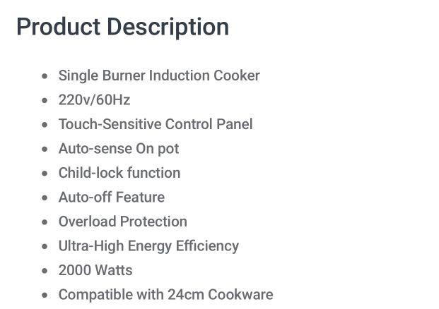 Imarflex Induction Cooker IDX-1750T (Category: Cookers) located in Manila. Submitted by pickandclick.mart (Listing ID 1046803050, Image 2). Description: Imarflex Induction Cooker Model code: IDX-1750T Price: 2,880 Also available: Induction Cooker IDX-1700T Induction Cooker IDX-3100HG Induction Cooker IDX-3200HG Induction Cooker IDX-1650S Induction Cooker IDX-2000S Induction Cooker IDX-1000 Induction Cooker IDX-1200 📌 Brand New 📌 With one year w