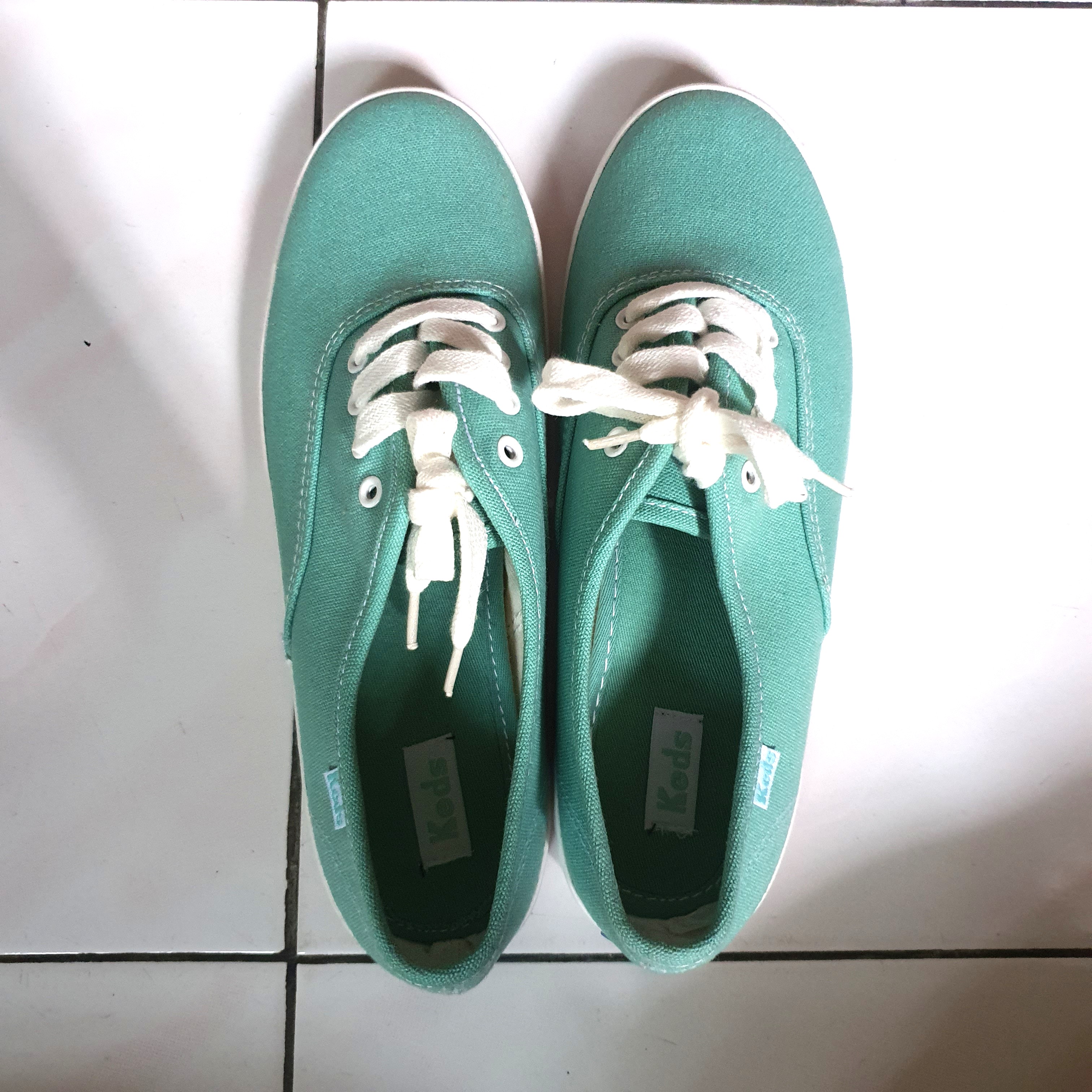 Keds insp Teal Mint Green Sneakers 