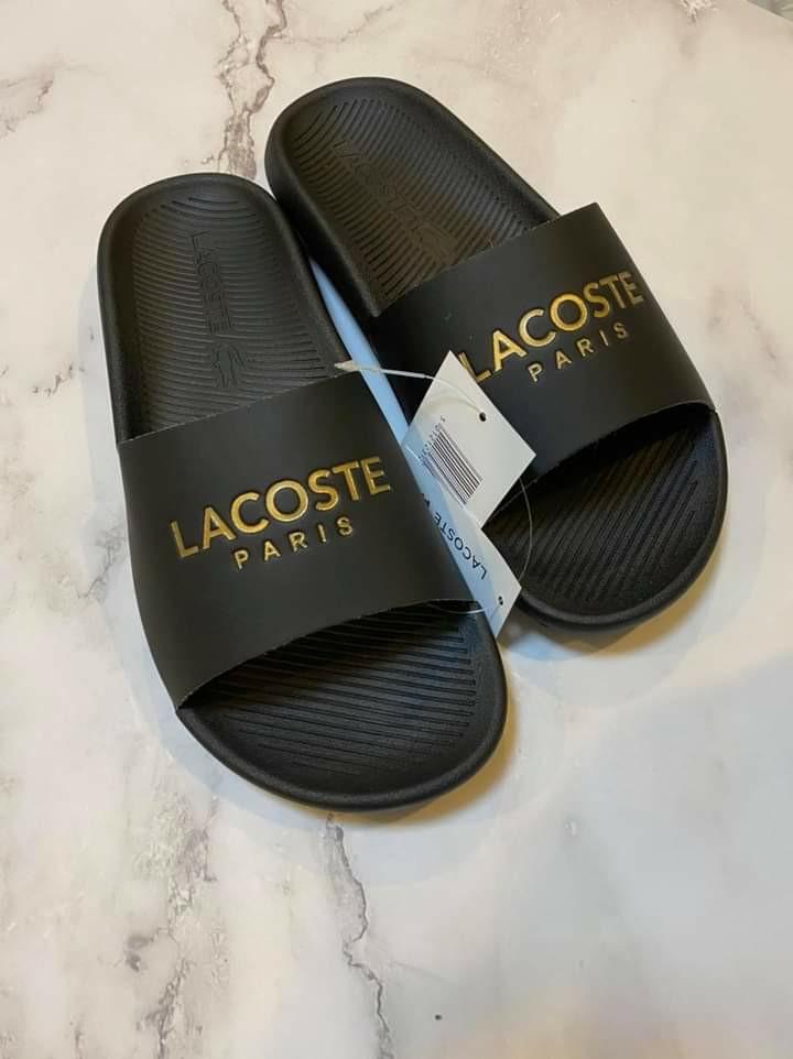 Lacoste slippers, Men's Fashion 