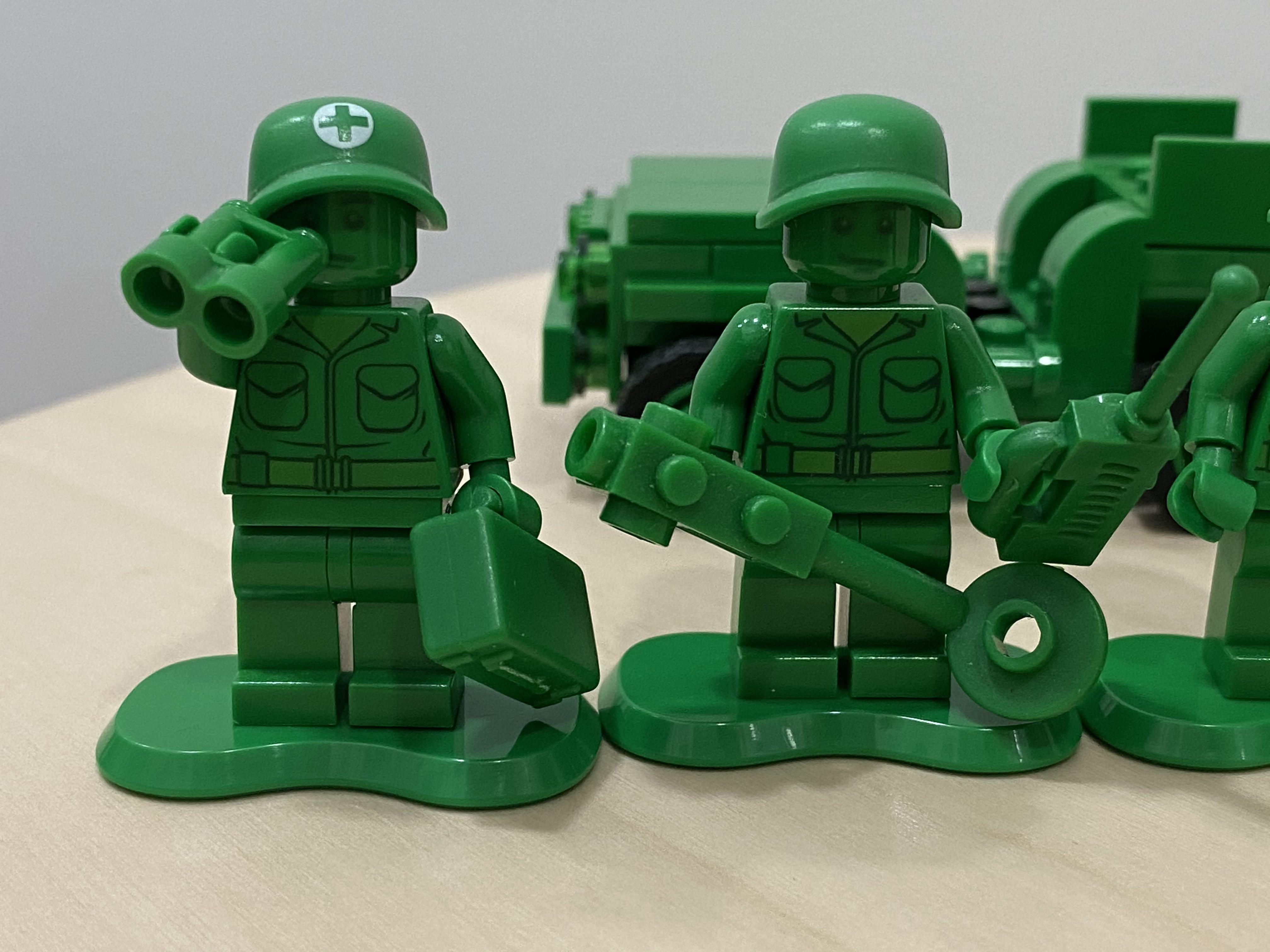 lego toy story army men on patrol