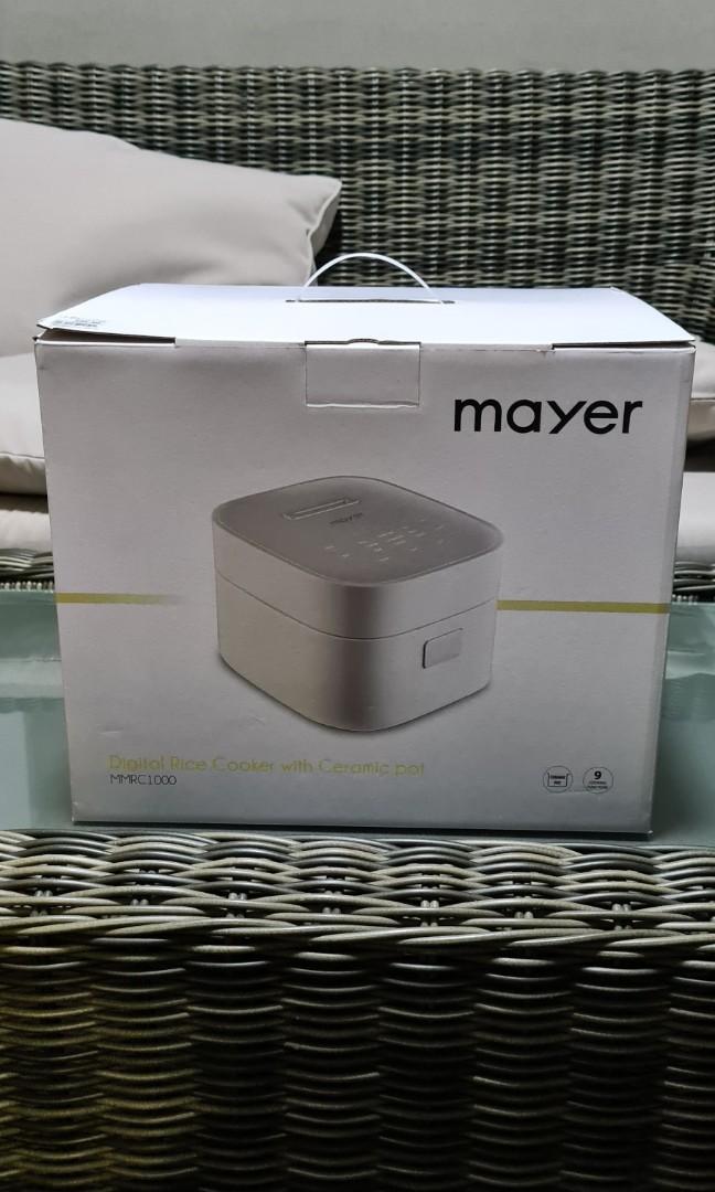 Mayer digital rice cooker with ceramic pot, TV & Home Appliances