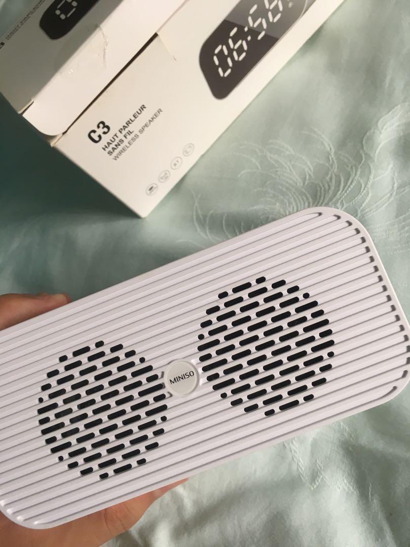Review speaker cheap bluetooth miniso