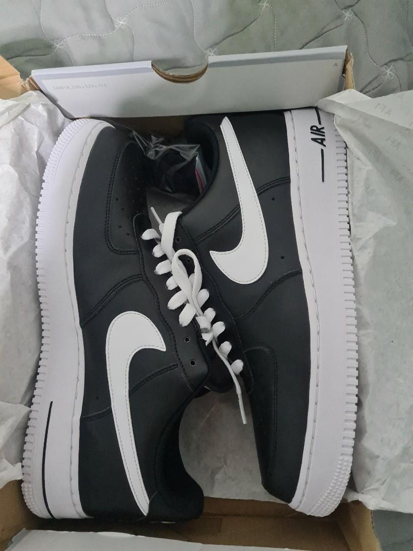 nike air force 1 black and white mens