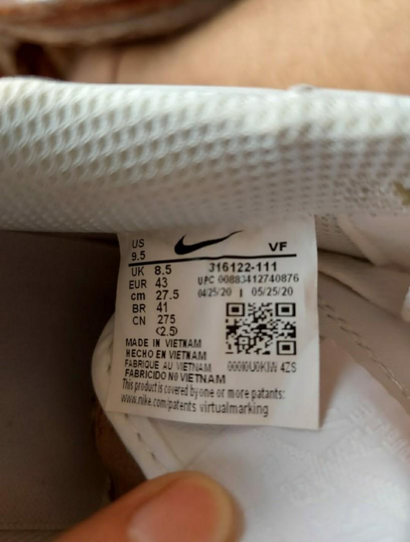 883412740876 UPC - Nike Men's Air Force 1 '07 White/White Basketball Shoe 7  Men Us | Buycott UPC Lookup