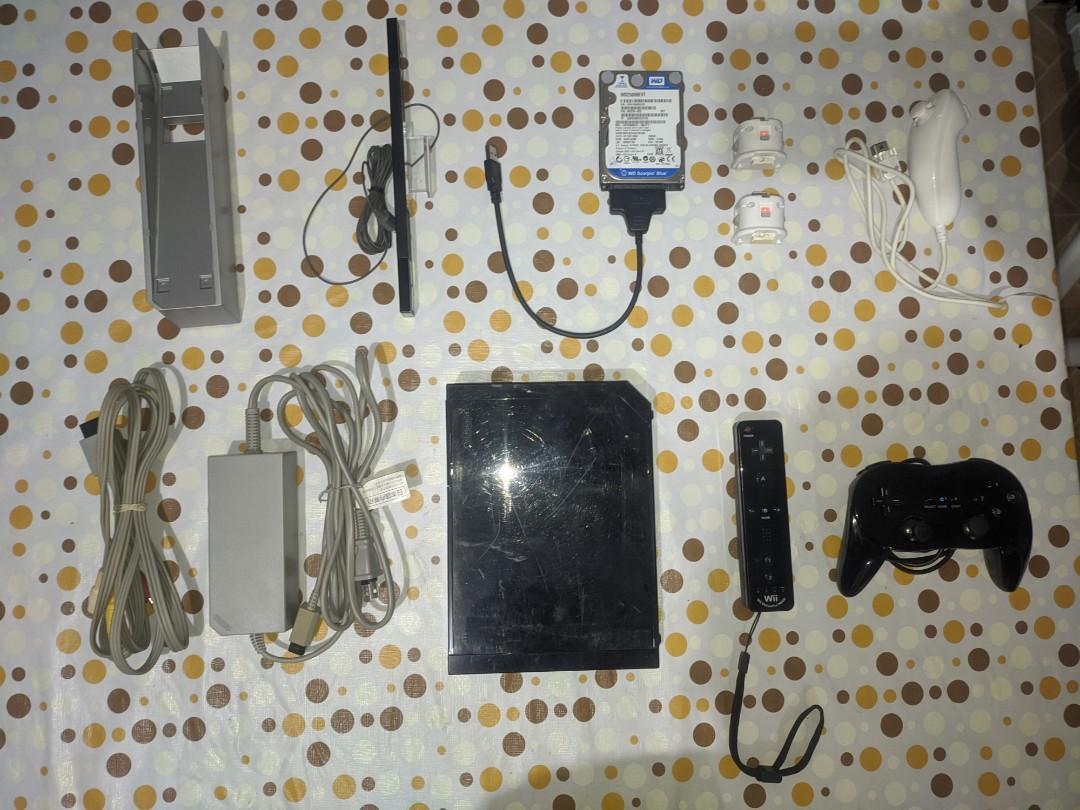 Nintendo Wii Black Plus Accessories Video Gaming Video Game Consoles Nintendo On Carousell