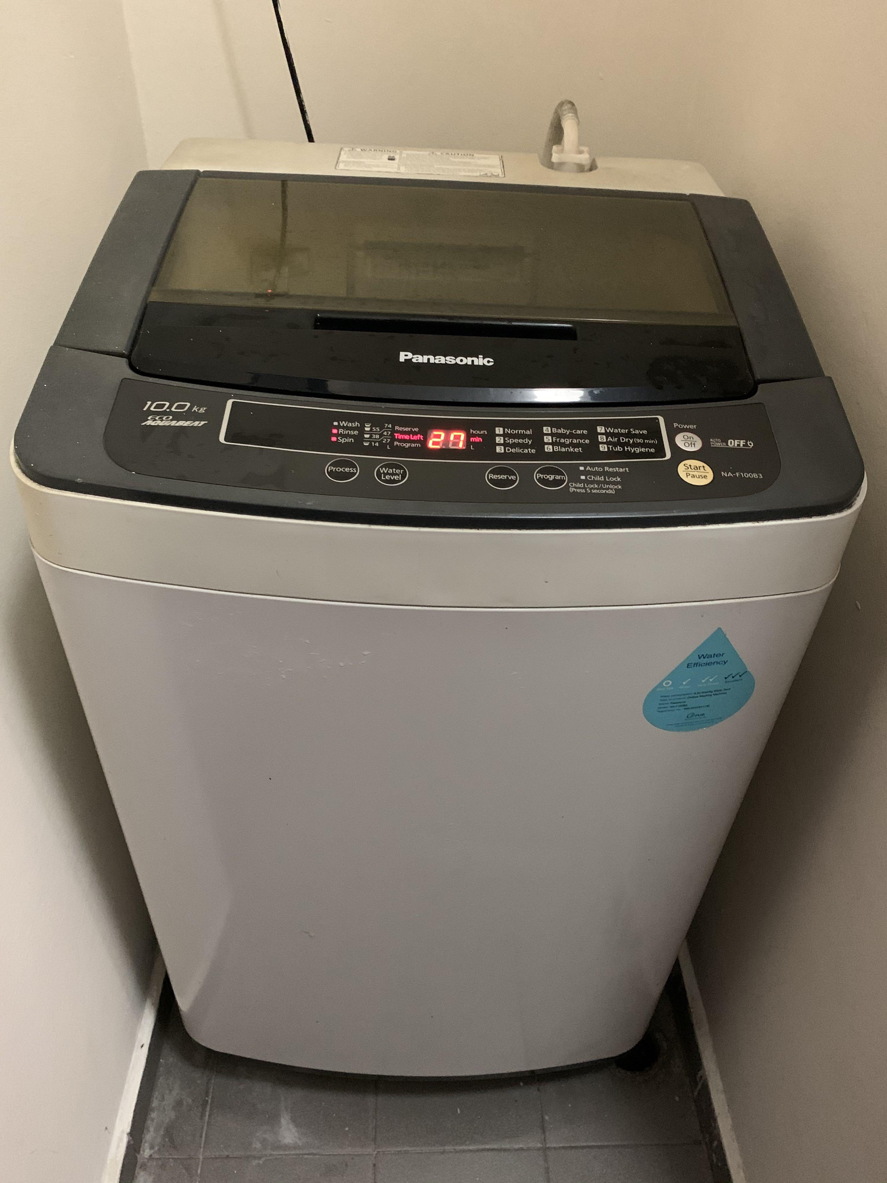 Panasonic Eco Aquabeat 10Kg Top Load Washing Machine, TV & Home