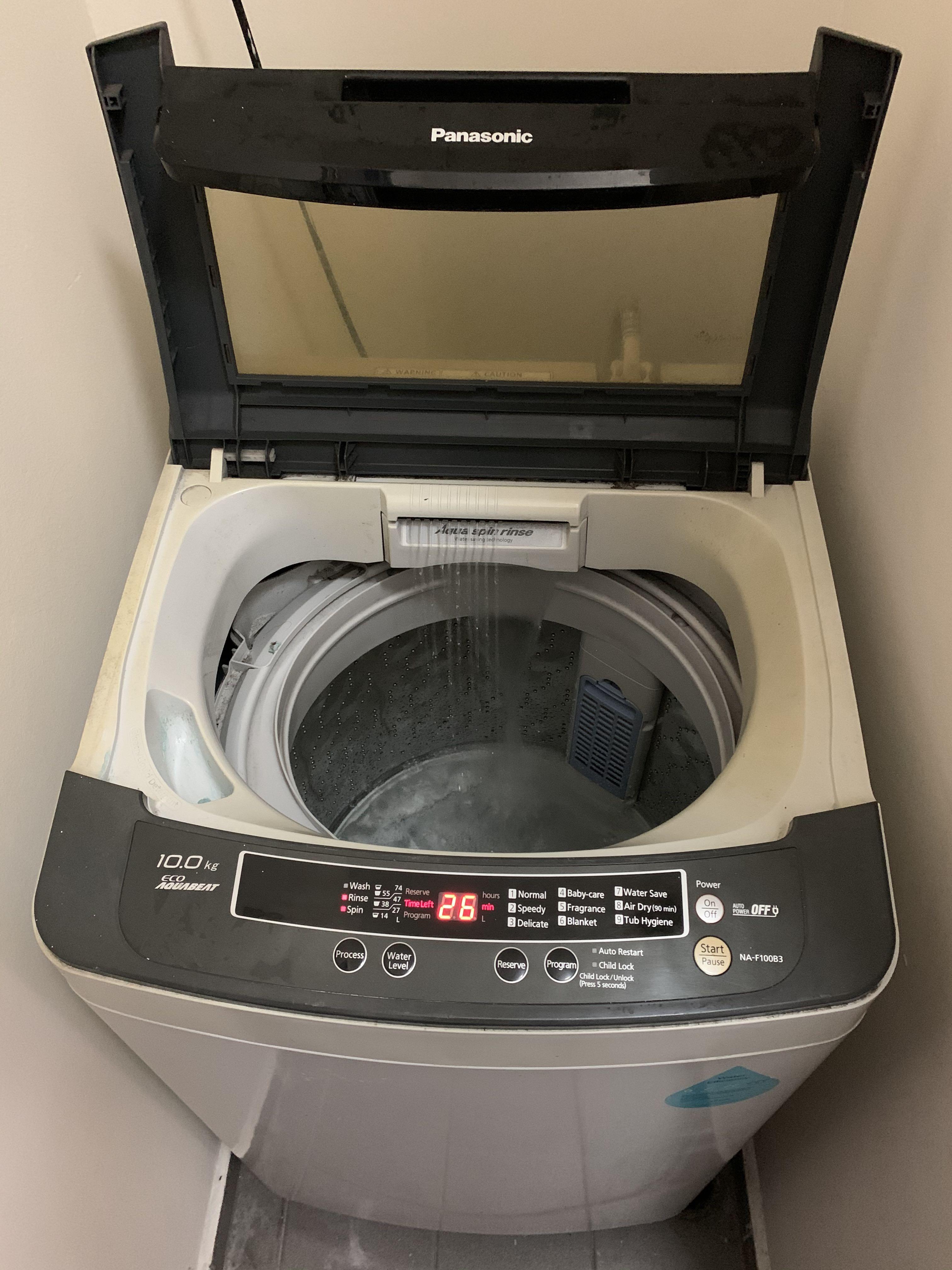 Panasonic Eco Aquabeat 10Kg Top Load Washing Machine, TV & Home