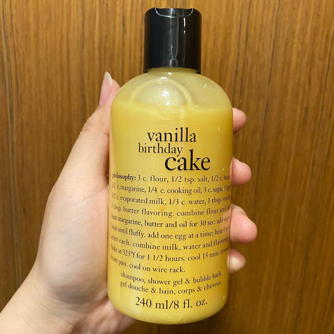 Philosophy Vanilla Birthday Cake Shampoo, Bath and Shower Gel Review |  BEAUTY/crew