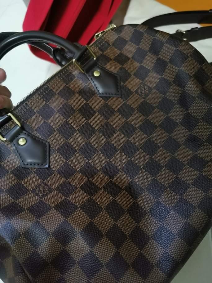 Monogram Giant Speedy Bandouliere 30 Rouge (Authentic Pre-Owned)