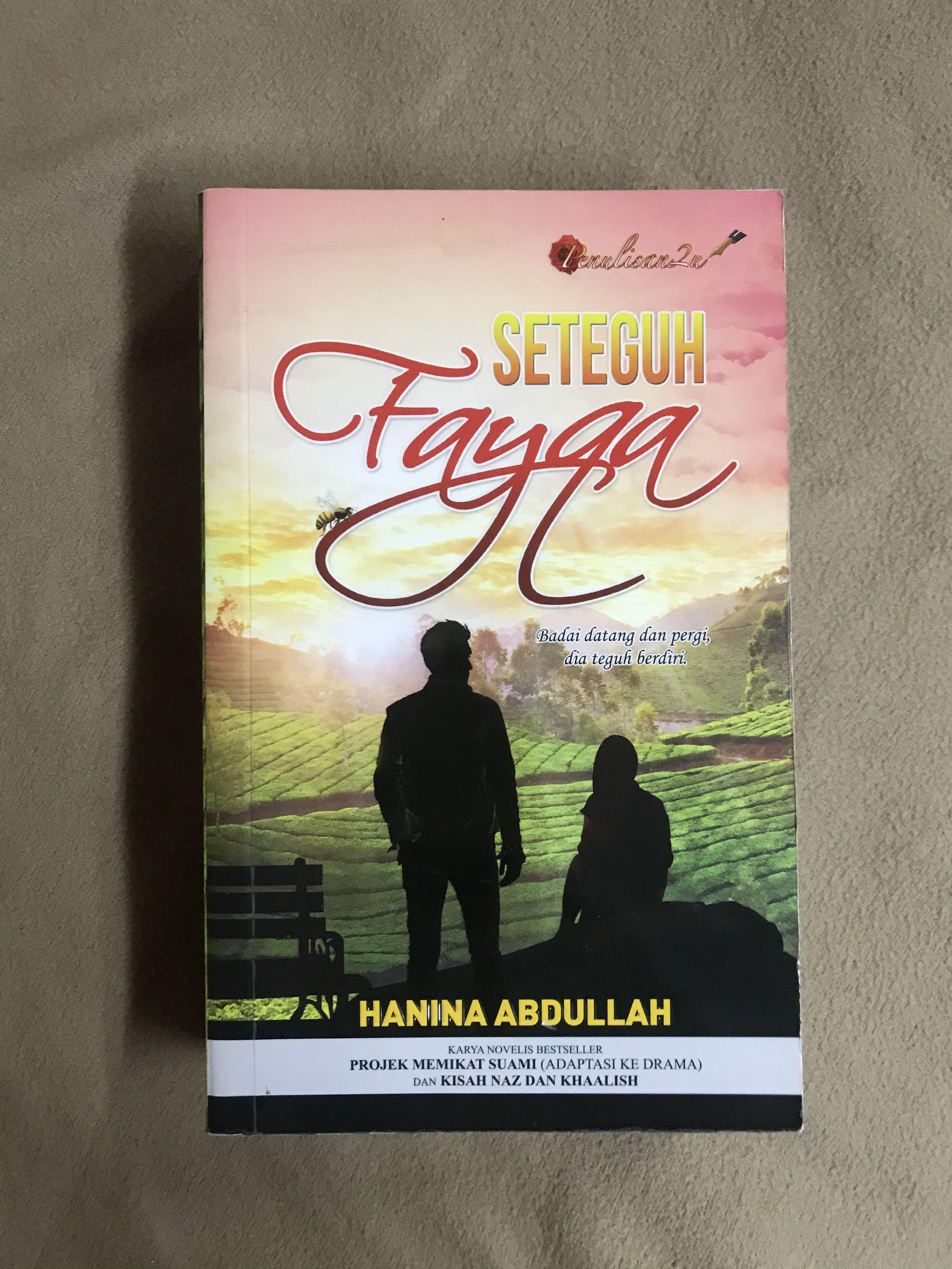 Preloved Novel Seteguh Fayqa Hanina Abdullah Books Stationery Books On Carousell
