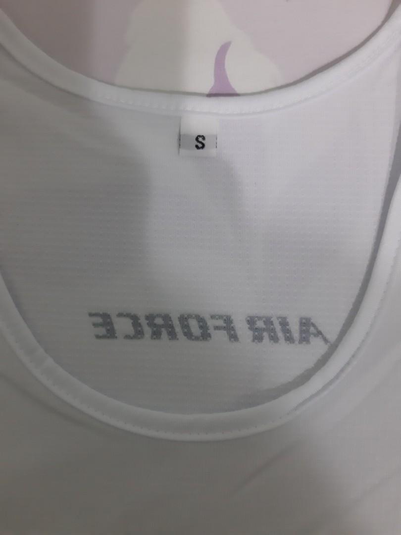 Rsaf Air Force Pt Army Saf Running Singlet White S Men S Fashion Clothes Tops On Carousell
