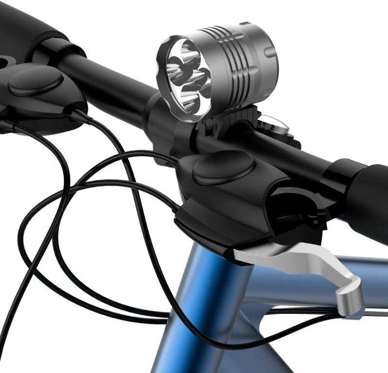 Sahara Sailor T6 Rechargeble CREE Bike Light Super Bright LED Bicycle Front Light with Rechargeable 4400 mAh Battery 5600 Lumens Easy Install and