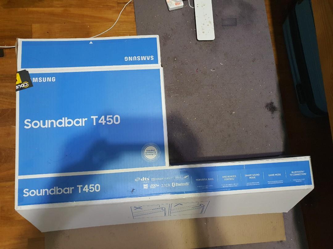 Samsung soundbar T450, Audio, Soundbars, Speakers & Amplifiers on Carousell