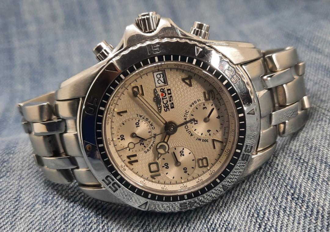Sector 650 Chronograph Automatic Men s Watch Women s Fashion