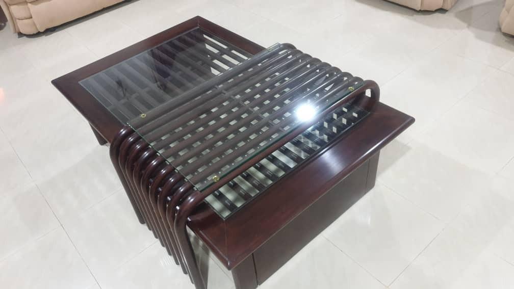 Solid Wood Table (Category: Tables & Sets) located in Petaling Jaya. Submitted by chloe_leo (Listing ID 1046735873, Image 2). Description: There have 2 pieces of the table can decorate and combine tgt. Condition = 9 /10 .
