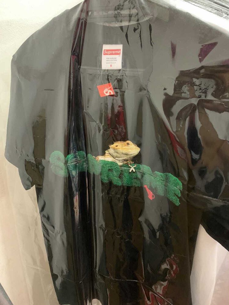 supreme lizard tee white