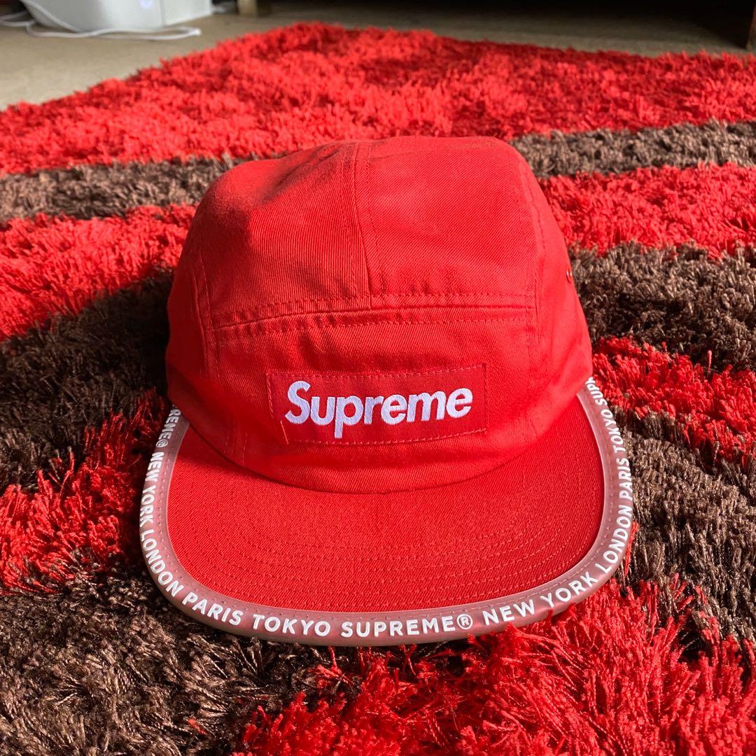 Supreme worldwide visor tape camp cap sale