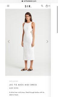 Tie Back Midi Dress