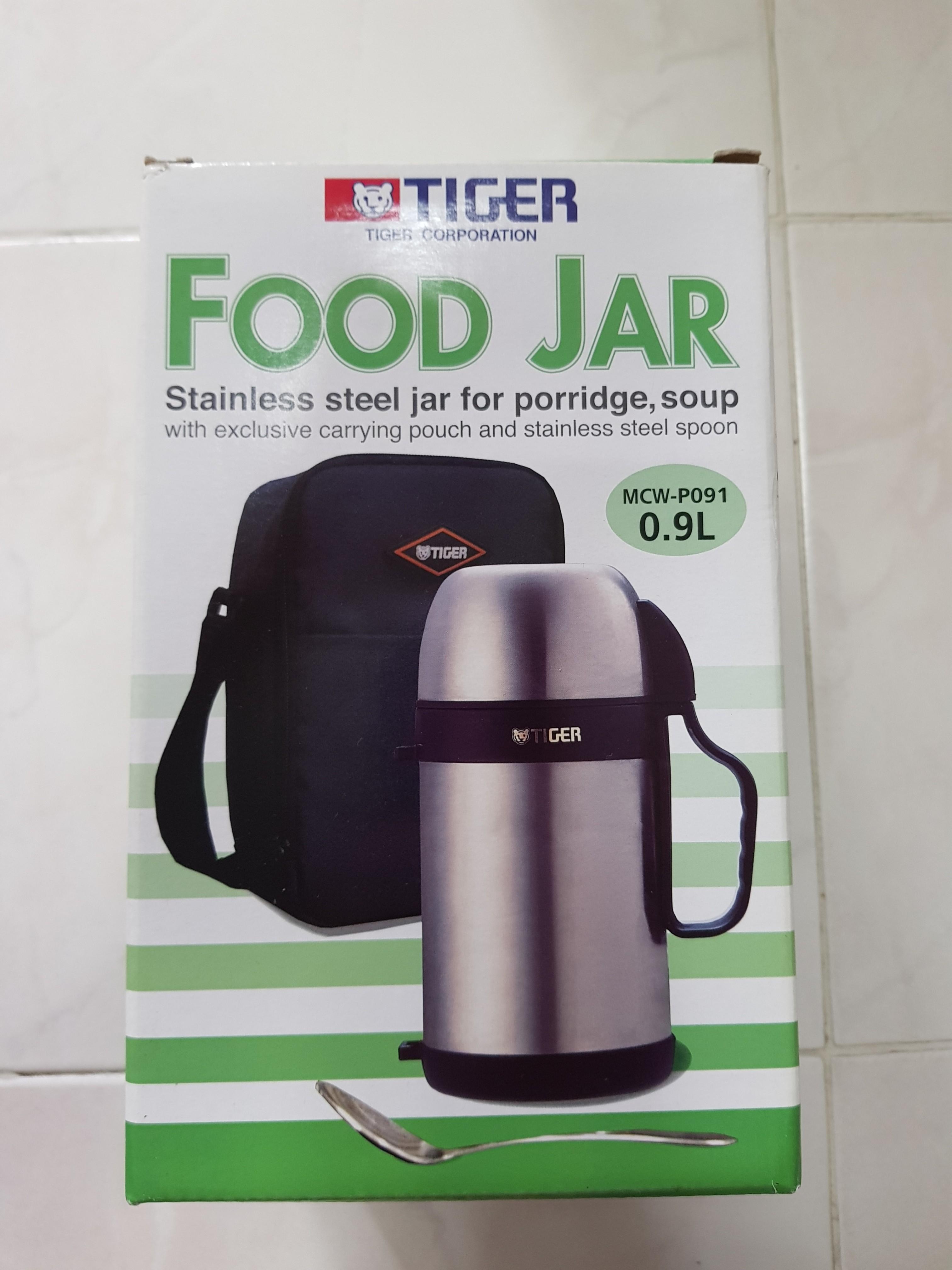 Tiger food jar 0.9L Furniture Home Living Kitchenware
