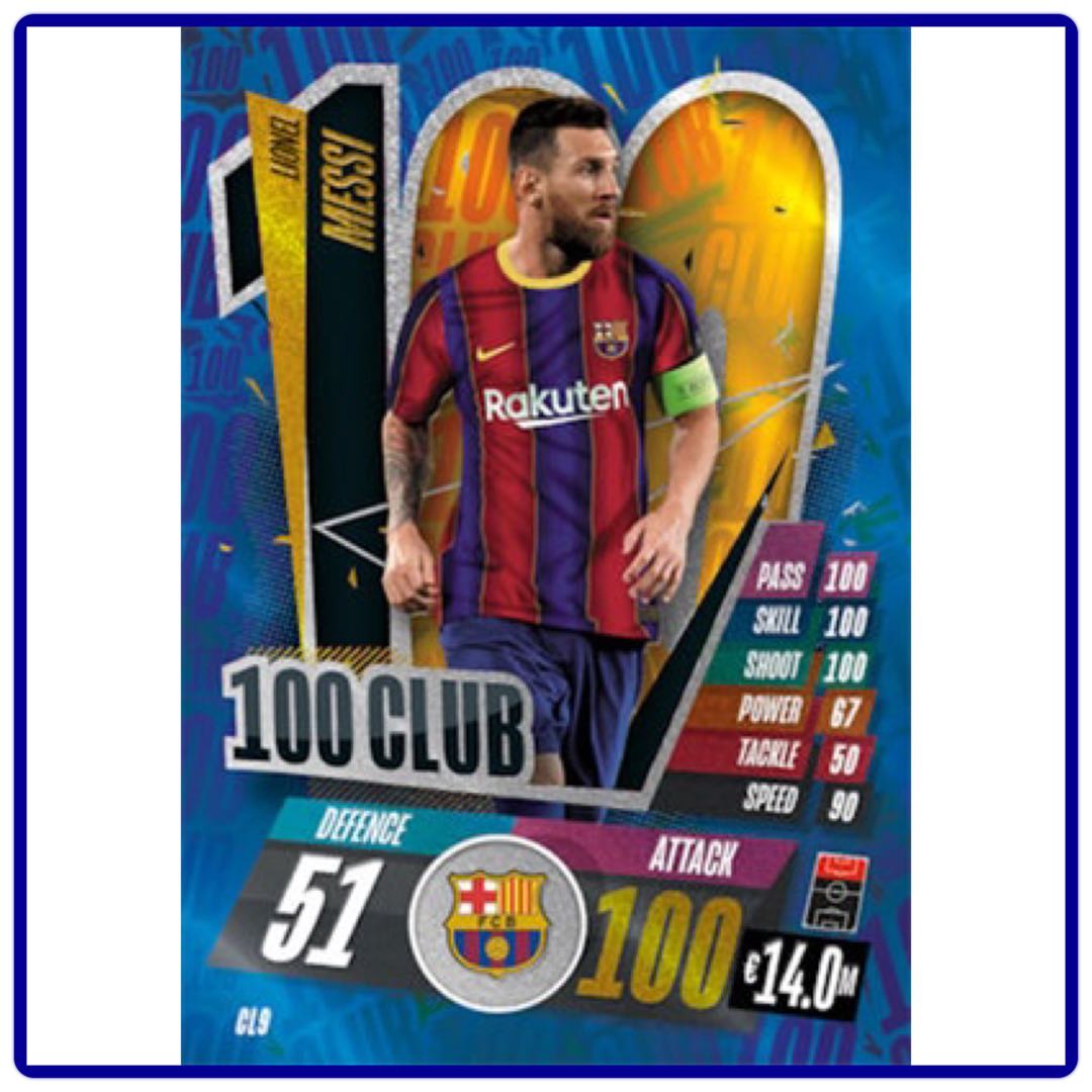 Topps Match Attax 2020 2021 Lionel Messi 100 Club Everything Else On Carousell