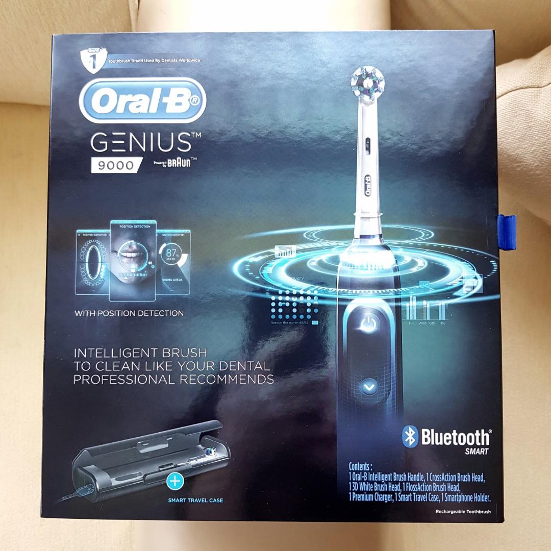 Warranty Oral B Genius 9000 Electric Toothbrush Black Electronics Others On Carousell