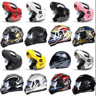 Wide Array of Full Face Flip Up Motorcycle Motorbike Bike Modular Helmet Double Hidden Inner Lens