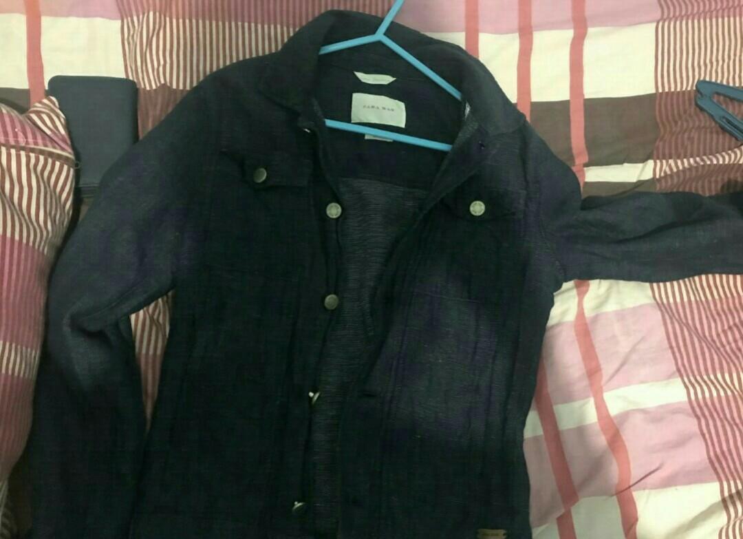 linen trucker jacket