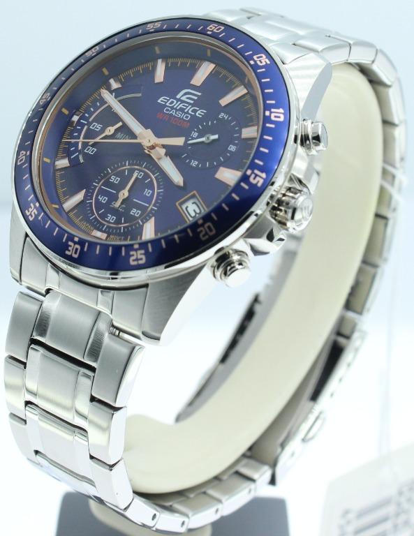 100 NEW CASIO EDIFICE EFV 540D 2A EF540D STAINLESS STEEL WATER