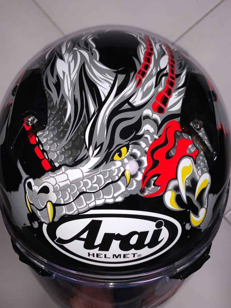 Arai helmet dragon design sales