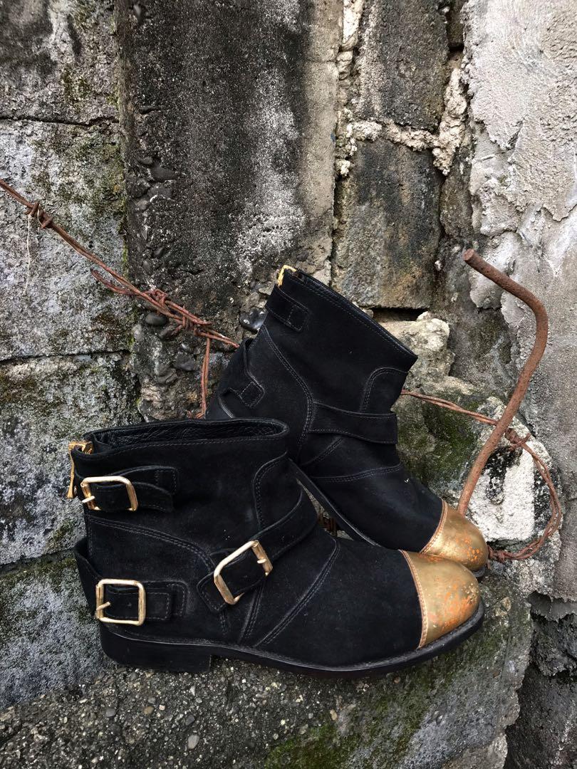 Balmain X H M Pre Sample Ankle Boots Men s Fashion Footwear Boots on Carousell