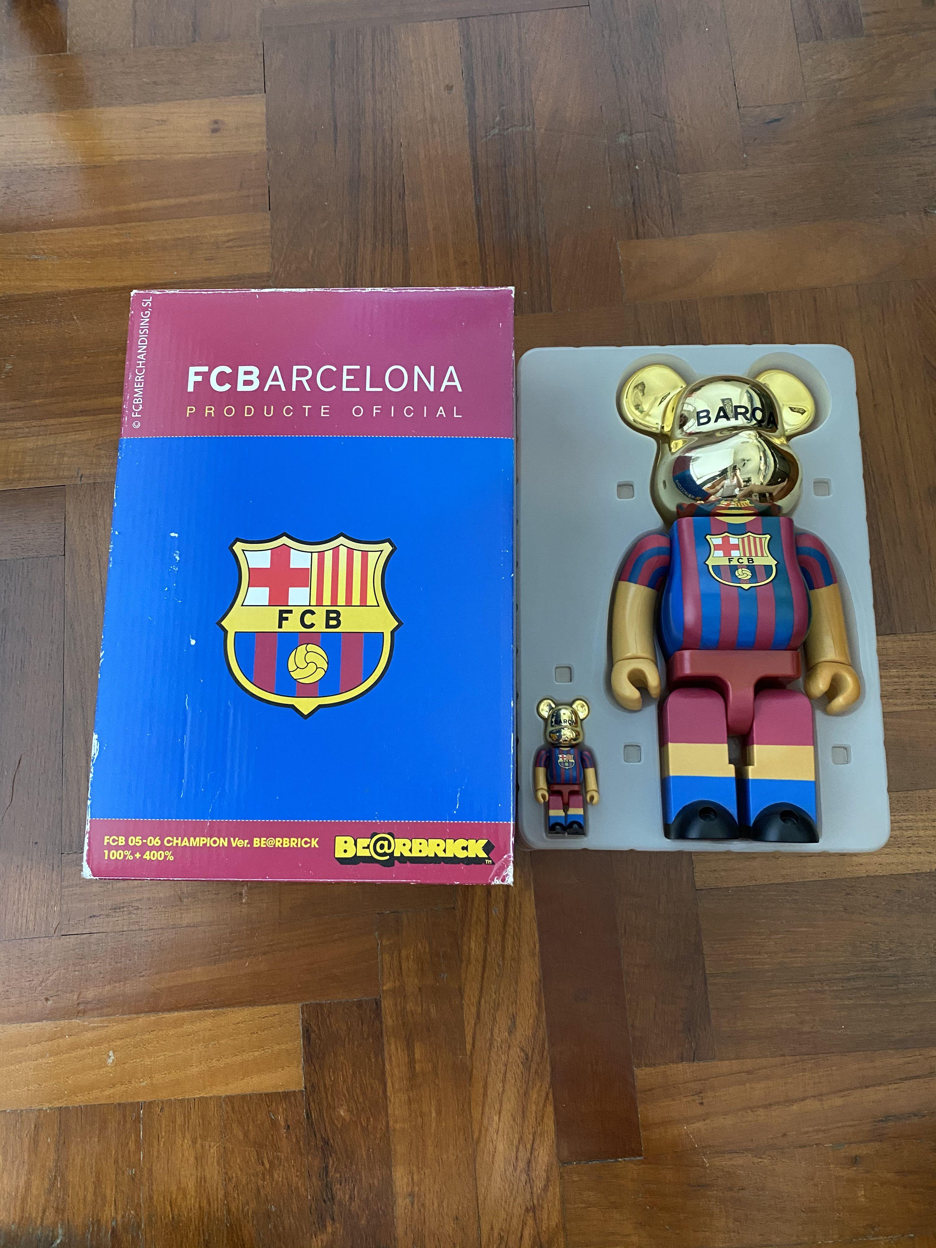 Bearbrick FC Barcelona 400% & 100% Set