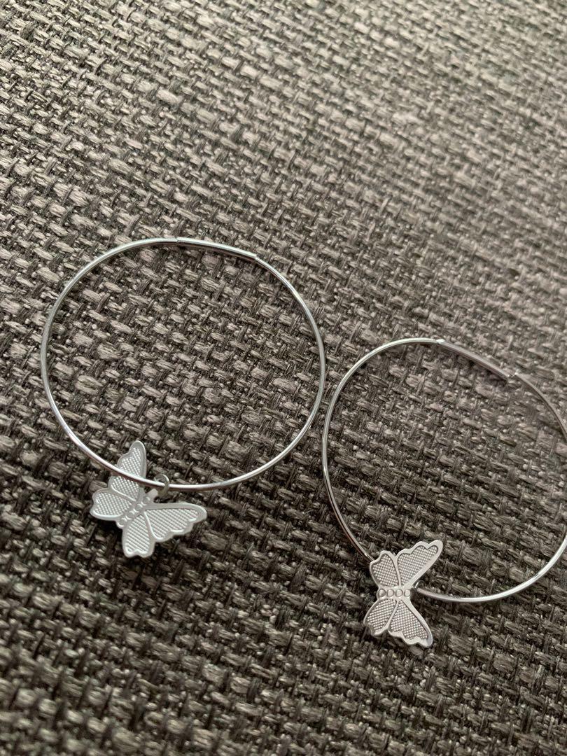 Brandy melville butterfly earrings top