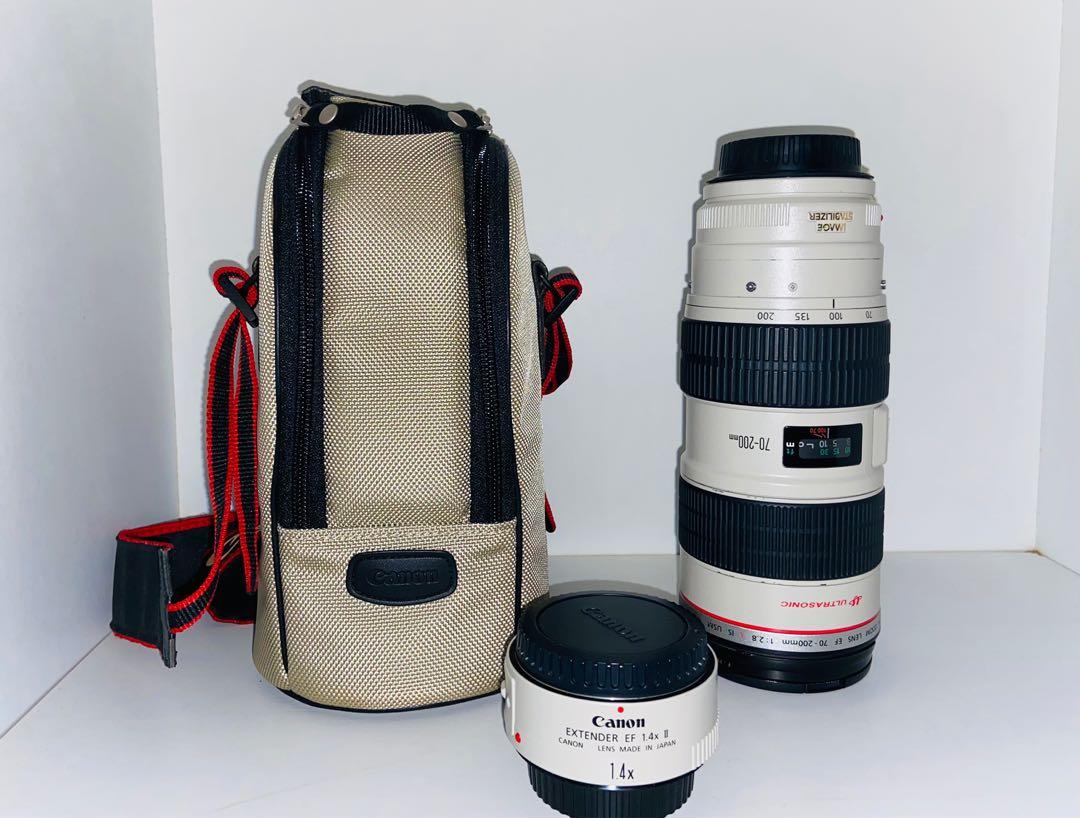 Canon Ef 70 200mm 1 2 8 L Is Usm Canon Extender Ef 1 4x 11 Photography Lenses On Carousell
